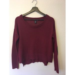 Maroon Crop Top